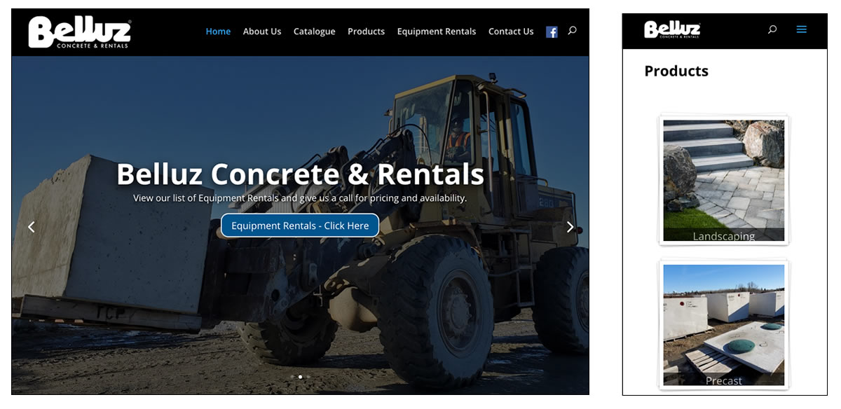 Haliburton Echo website screenshots